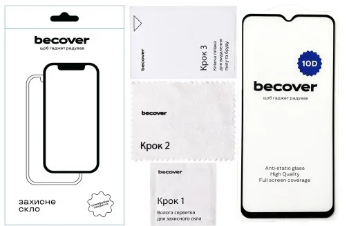 Фото: Захисне скло BeCover 10D for Samsung A34 5G SM-A346 - Black (711352) № 6 | KTC