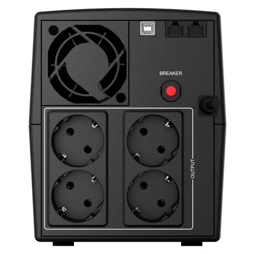 Фото: ДБЖ Njoy Keen 1000 USB 4xSchuko (UPLI-LI100KU-CG01B) № 8 | KTC
