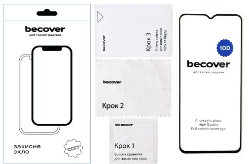 Захисне скло BeCover 10D for Xiaomi Redmi A2 - Black (711366)