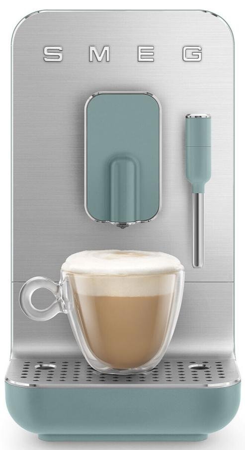 Кавомашина Smeg Coffee Machine With Steam Wand Emerald Green (BCC12EGMEU)