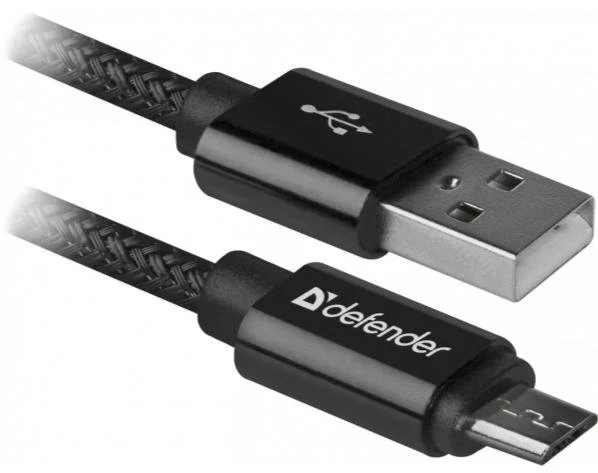 Фото: Кабель Defender 08-03T Pro AM/ Micro USB 1m Black (87802) № 5 | KTC