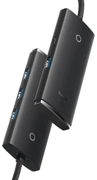 Фото: USB-хаб Baseus 4 Port Lite Series 1m Black (WKQX030401) № 6 | KTC