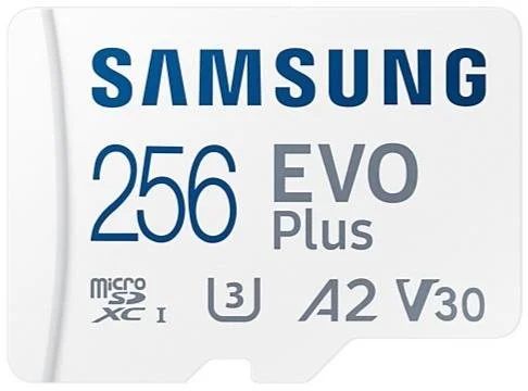 Фото: FLASH пам'ять Samsung Evo Plus A2 V30 U3 White Micro SDXC 256GB with adapter (MB-MC256SA/EU) № 6 | KTC