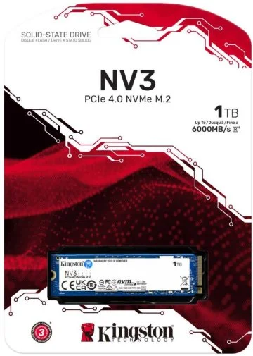 Фото: SSD-накопичувач Kingston NV3 2280 PCIe 4.0 x4 NVMe 1TB (SNV3S/1000G) № 6 | KTC