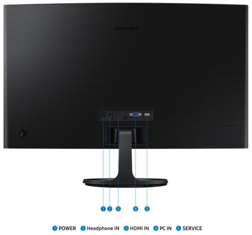 Монітор Samsung LS27D360GAIXCI Black