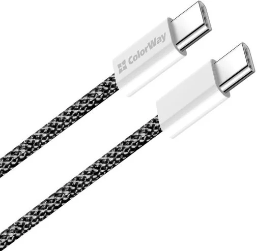 Фото: Кабель ColorWay 3A 60W Type-C / Type-C 1m Black (CW-CBPDCC061-BK) № 12 | KTC