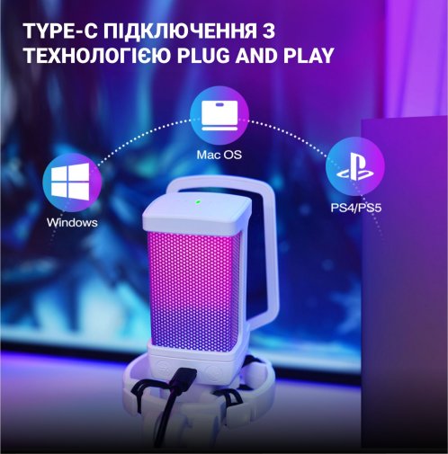 Мікрофон Fifine Q6TW White