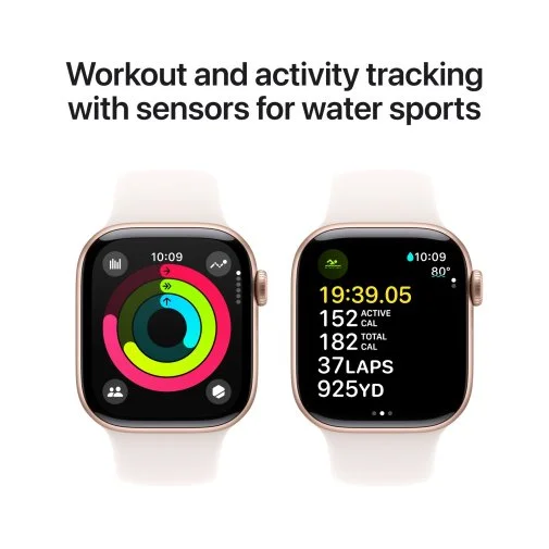 Фото: Смарт годинник Apple Watch Series 10 GPS 42mm Rose Gold Aluminium Case with Light Blush Sport - S/M (MWWH3) № 13 | KTC