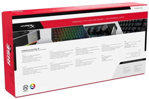 Фото: Клавіатура HyperX Alloy Rise 75 PBT HX Red ENG/UA Black (7G7A4AA) № 18 | KTC