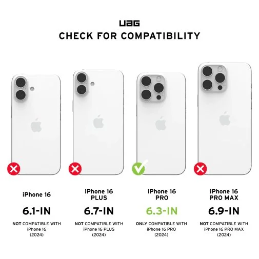 Фото: Чохол UAG for Apple iPhone 16 Pro - Pathfinder Clear Magsafe Ash (114464113131) № 12 | KTC