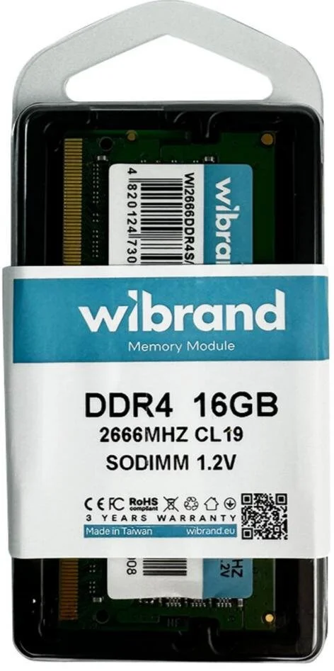 Фото: Оперативна пам’ять Wibrand DDR4 1x16GB (WI2666DDR4S/16GB) № 6 | KTC
