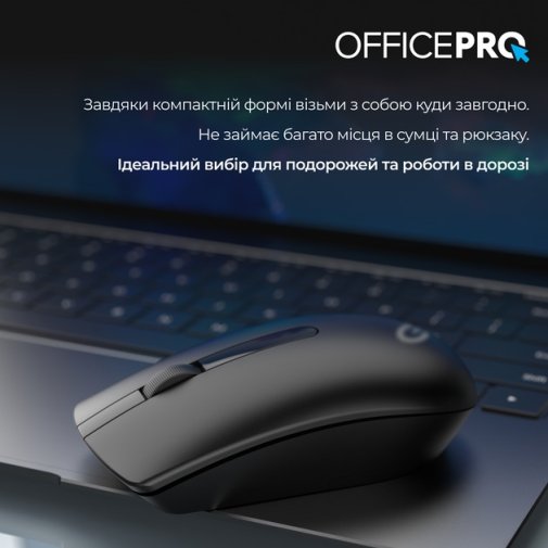 Миша OfficePro M175B Silent Wireless Black