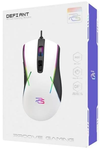 Фото: Миша Proove Gaming Defiant White (CMDE00000101) № 7 | KTC