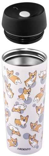 Термос Ardesto Coffee Time Corgi 450 ml Gray AR2645CR