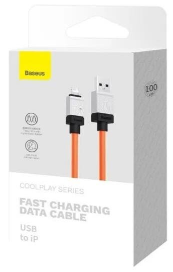 Кабель Baseus CoolPlay Series 2.4A AM / Lightning 1m Orange (CAKW000407)