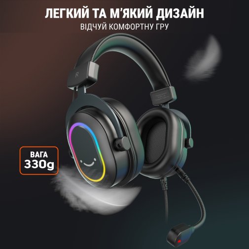 Гарнітура Fifine H6 RGB Black