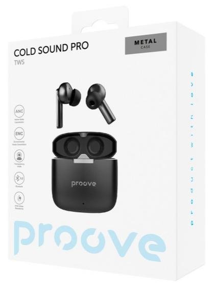 Навушники Proove Cold Sound Pro Black (TWCSP0010001)