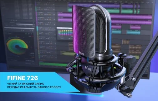 Фото: Мікрофон Fifine K726 XLR Black № 15 | KTC