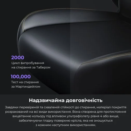 Фото: Крісло Anda Seat Kaiser 4 Size L Linen Fabric Black (AD12YDDC-L-20-B-CF) № 33 | KTC