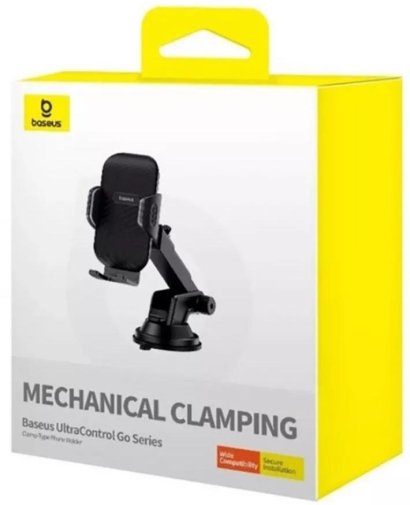 Кріплення для мобільного телефону Baseus UltraControl Go Series Clamp-Type Black (C40361600111-00)