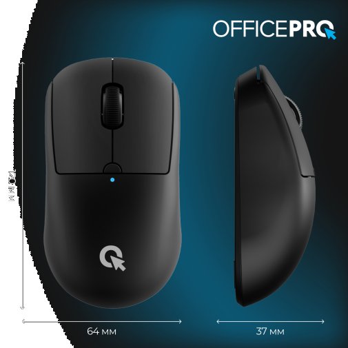 Миша OfficePro M307B Silent Black