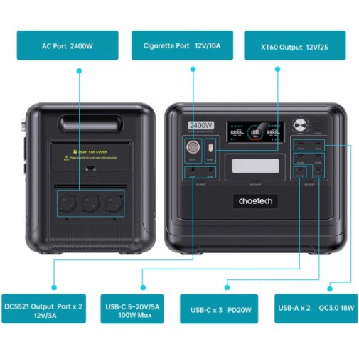 Choetech BS008 2000W 2000Wh