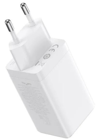 Зарядний пристрій Baseus GaN5 Pro PD QC 65W 3.25A White with Type-C/Type-C (CCGP120202)