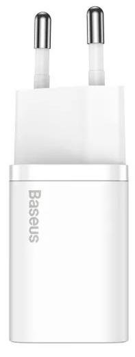 Зарядний пристрій Baseus Super Si Quick Charger 1C 20W White with Type-C/Lightning (TZCCSUP-B02)