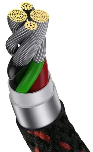 Фото: Кабель Baseus MVP 2 Elbow-shaped 2.4A AM / Lightning 1m Black/Red (CAVP000020) № 16 | KTC