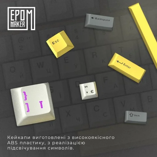 Фото: Клавіатура Epomaker EP64 Mulan Switch Hot-Swap RGB White (EP64-W-M) № 35 | KTC