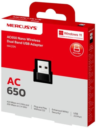 Wi-Fi адаптер Mercusys MA20N