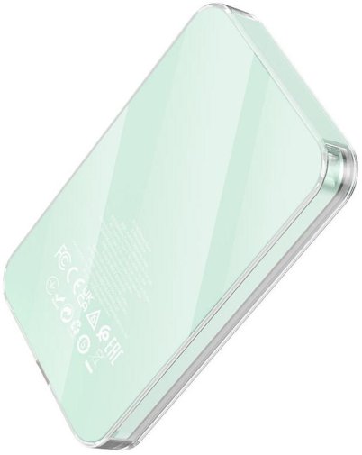 Батарея універсальна Hoco Q14 Ice Crystal 5000mAh 20W Blue (6931474796691)