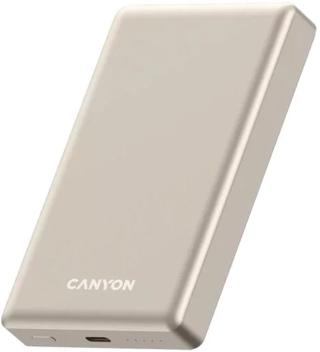 Фото: Батарея універсальна Canyon OnPower 510 Slim Magsafe 10000mAh 20W Beige (CNS-CPB510BE) № 8 | KTC