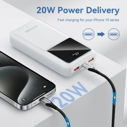 Фото: Батарея універсальна Vention 20000mAh 22.5W Black (FHLB0) № 22 | KTC