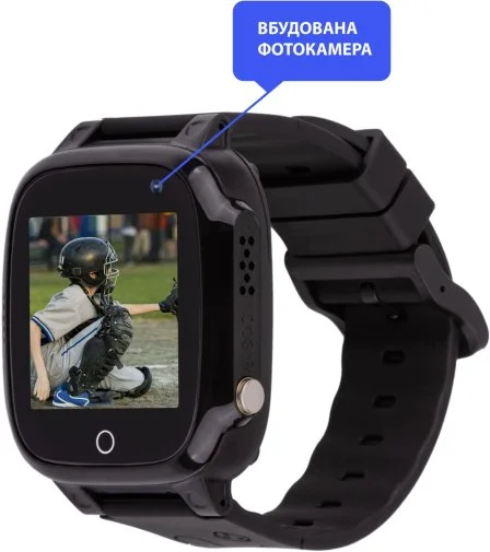 Фото: Смарт годинник AmiGo GO008 MILKY GPS WIFI Black (GO008 Black) № 9 | KTC