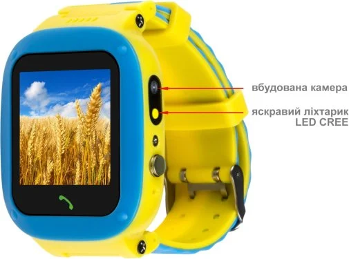 Фото: Смарт годинник AmiGo GO004 Blue-Yellow № 13 | KTC