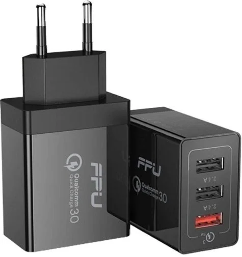 Фото: Зарядний пристрій Essager Fangbo QC3.0 Black (ECTQC3-FBB01) № 6 | KTC