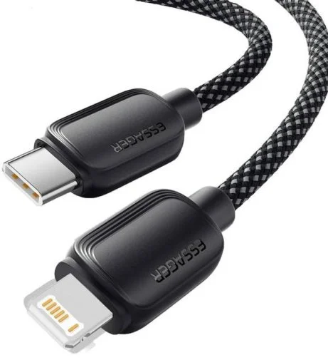 Фото: Кабель Essager Breeze 20W Type-C / Ligthning 1m Black (EXCTL-WL01-P) № 9 | KTC