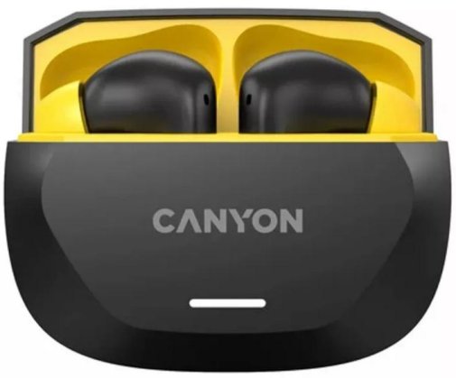 Навушники Canyon Hexagon 7 Black/Yellow (CNS-TWS7BY)