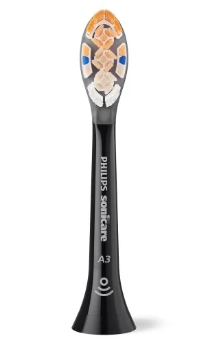 Фото: Насадка для зубної щітки Philips Sonicare A3 Premium All-in-One Black 4pcs (HX9094/88) № 12 | KTC