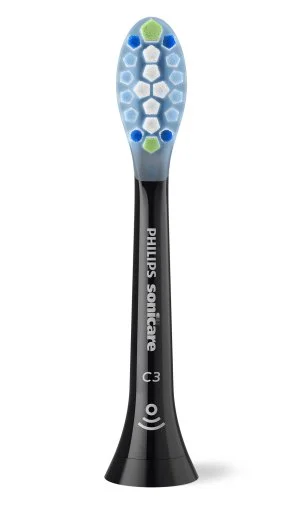 Фото: Насадка для зубної щітки Philips Sonicare C3 Premium Plaque Defence Black 2pcs (HX9042/88) № 7 | KTC