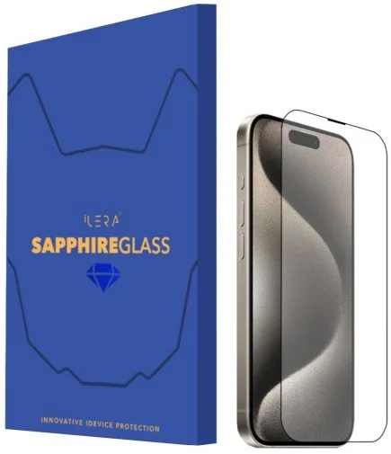 Фото: Захисне скло iLera for Apple iPhone 15 Pro Max - Sapphire Ultra with Glass (ILSPDL15PRMX) № 7 | KTC