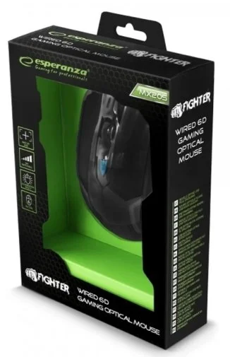 Фото: Миша Esperanza MX205 FIGHTER Black/Blue (EGM205B) № 8 | KTC