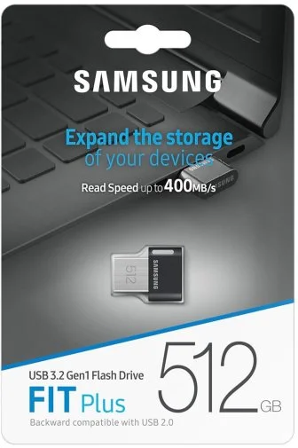 Фото: Флешка USB Samsung Fit Plus 512GB Black (MUF-512AB/APC) № 6 | KTC