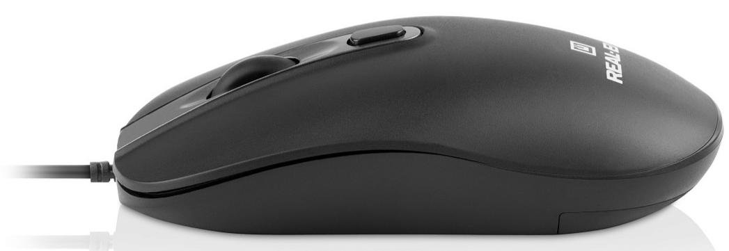 Миша Real-EL RM-222 Black (EL123200040)