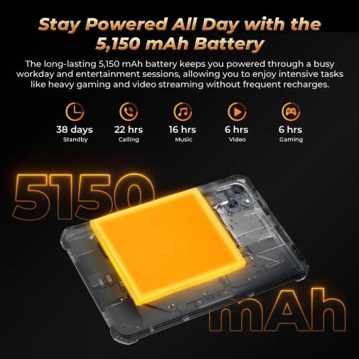 Планшет Oukitel Oukitel RT3 Pro 4/128GB Orange (RT3pro_Orange)