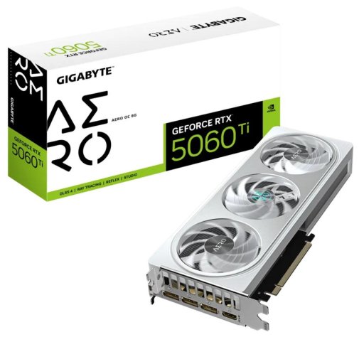 Відеокарта Gigabyte GeForce RTX 5060 Ti AERO OC 8G (GV-N506TAERO OC-8GD)