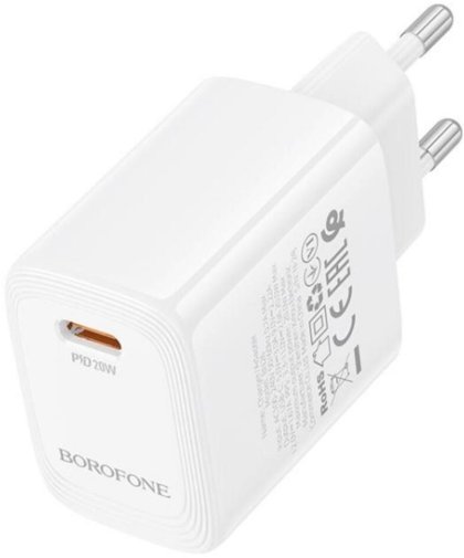 Зарядний пристрій BOROFONE BN26 Fuente 20W White (6941991120237)