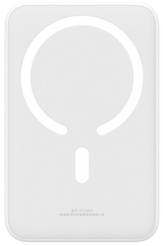 Батарея універсальна Baseus Magnetic Mini Wireless Fast Charge 20000mAh 20W White (PPCX150002)