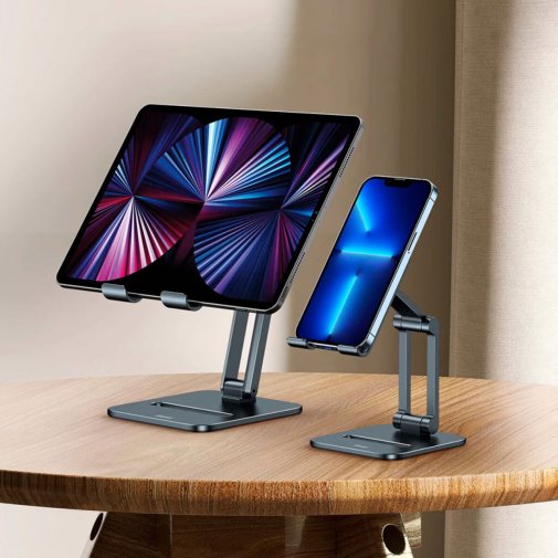 Універсальний тримач Baseus Desktop Biaxial Foldable Metal Stand for Tablets Grey (LUSZ000113)